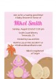 Dinosaur Baby Girl - Baby Shower Petite Invitations thumbnail