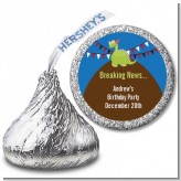 Dinosaur - Hershey Kiss Birthday Party Sticker Labels