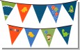 Dinosaur and Caveman - Birthday Party Themed Pennant Set thumbnail