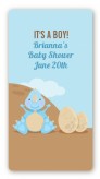 Dinosaur Baby Boy - Custom Rectangle Baby Shower Sticker/Labels