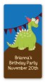 Dinosaur - Custom Rectangle Birthday Party Sticker/Labels thumbnail