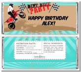 Dirt Bike - Personalized Birthday Party Candy Bar Wrappers