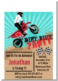 Dirt Bike - Birthday Party Petite Invitations