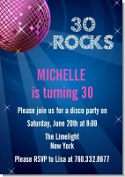 Disco Ball - Birthday Party Invitations