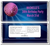 Disco Ball - Personalized Birthday Party Candy Bar Wrappers