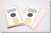 Little Girl Nurse On The Way - Baby Shower Scratch Off Game Tickets