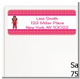Doll Party African American - Birthday Party Return Address Labels thumbnail