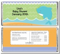 Dolphin | Aquarius Horoscope - Personalized Baby Shower Candy Bar Wrappers