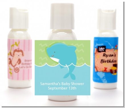 Dolphin | Aquarius Horoscope - Personalized Baby Shower Lotion Favors