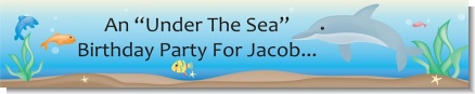 Dolphin - Personalized Birthday Party Banners