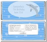 Dolphin - Personalized Birthday Party Candy Bar Wrappers