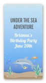 Dolphin - Custom Rectangle Birthday Party Sticker/Labels