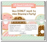 Donut Party - Personalized Birthday Party Candy Bar Wrappers