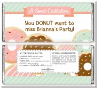 Donut Party - Personalized Birthday Party Candy Bar Wrappers