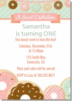 Donut Party - Birthday Party Invitations