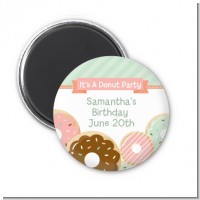 Donut Party - Personalized Birthday Party Magnet Favors