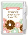 Donut Party - Birthday Party Personalized Notebook Favor thumbnail