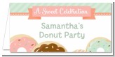 Donut Party - Personalized Birthday Party Place Cards