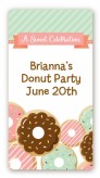 Donut Party - Custom Rectangle Birthday Party Sticker/Labels