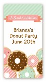 Donut Party - Custom Rectangle Birthday Party Sticker/Labels