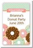 Donut Party - Custom Large Rectangle Birthday Party Sticker/Labels