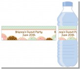 Donut Party - Personalized Birthday Party Water Bottle Labels