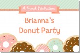 Donut Party - Personalized Birthday Party Placemats