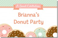 Donut Party - Personalized Birthday Party Placemats