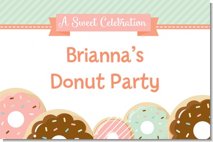 Donut Party - Personalized Birthday Party Placemats