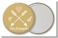 Double Arrows - Personalized Bridal Shower Pocket Mirror Favors thumbnail