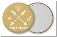 Double Arrows - Personalized Bridal Shower Pocket Mirror Favors thumbnail