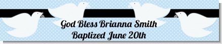 Dove Blue - Personalized Baptism / Christening Banners