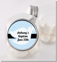 Dove Blue - Personalized Baptism / Christening Candy Jar