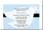 Dove Blue - Baptism / Christening Petite Invitations