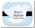 Dove Blue - Personalized Baptism / Christening Rounded Corner Stickers thumbnail