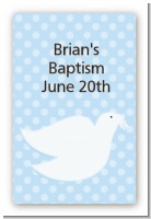 Dove Blue - Custom Large Rectangle Baptism / Christening Sticker/Labels