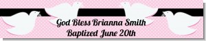 Dove Pink - Personalized Baptism / Christening Banners