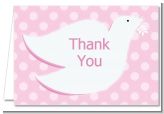 Dove Pink - Baptism / Christening Thank You Cards