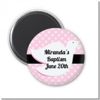 Dove Pink - Personalized Baptism / Christening Magnet Favors