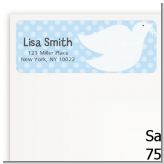 Dove Blue - Baptism / Christening Return Address Labels