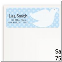 Dove Blue - Baptism / Christening Return Address Labels