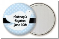 Dove Blue - Personalized Baptism / Christening Pocket Mirror Favors