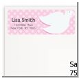 Dove Pink - Baptism / Christening Return Address Labels thumbnail