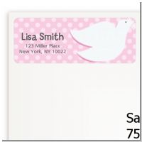 Dove Pink - Baptism / Christening Return Address Labels