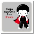 Dracula - Square Personalized Halloween Sticker Labels thumbnail