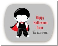 Dracula - Personalized Halloween Rounded Corner Stickers