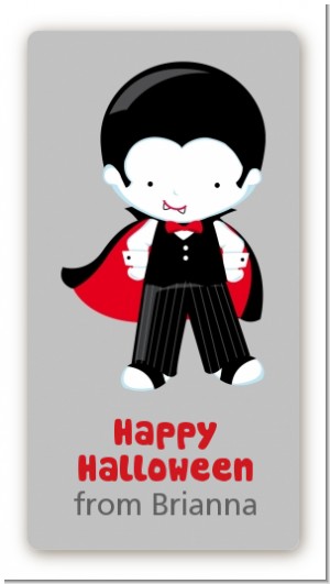 Dracula - Custom Rectangle Halloween Sticker/Labels