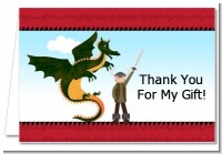 Dragon and Vikings - Birthday Party Thank You Cards