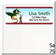 Dragon and Vikings - Birthday Party Return Address Labels thumbnail