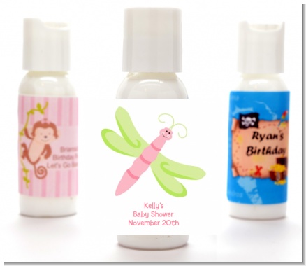 Dragonfly - Personalized Baby Shower Lotion Favors